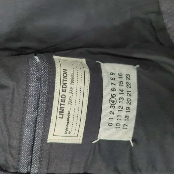 Maison Martin Margiela Limited Edition 5 Five Zip Denim Moto Biker Jacket 38 2 - Picture 8 of 16